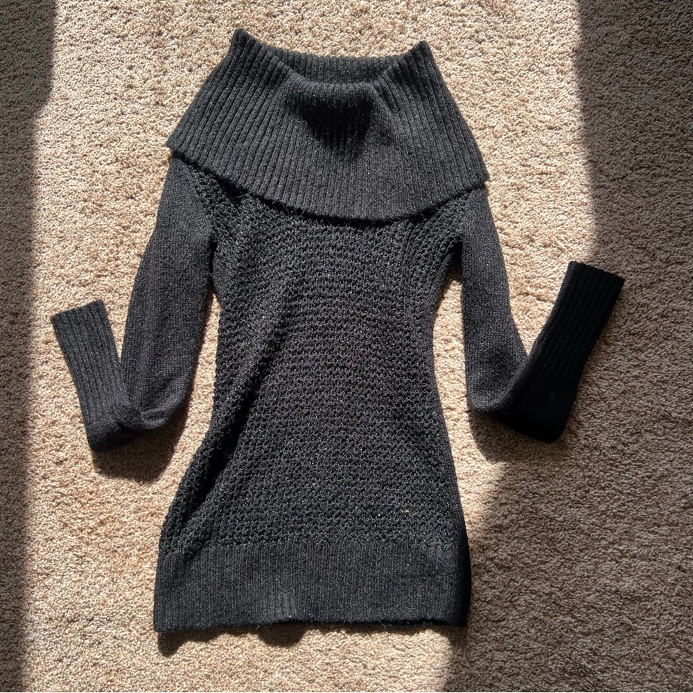Candie's Black Cowl Neck Sweater